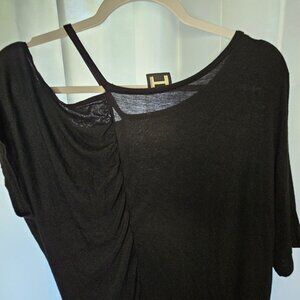 H by BORDEAUX Women's Black Knit Top - Medium